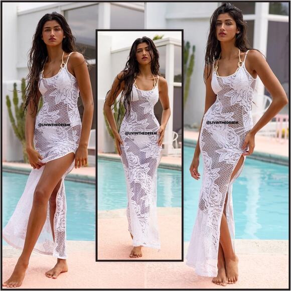 BEACH BUNNY Monique Maxi Dress SZ M $158 - Picture 1 of 9